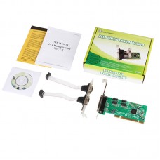 2 Port DB9 Serial and 1 Port DB25 Parallel PCI 32 Bit Card - SY-PCI50009